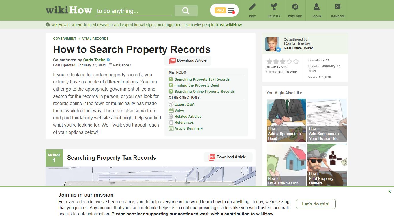 3 Ways to Search Property Records - wikiHow